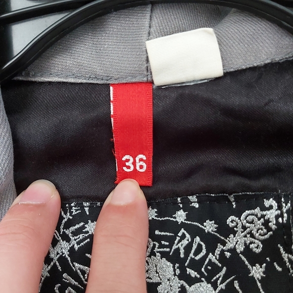 H&M grey fitted blazer jacket - Picture 7 of 9